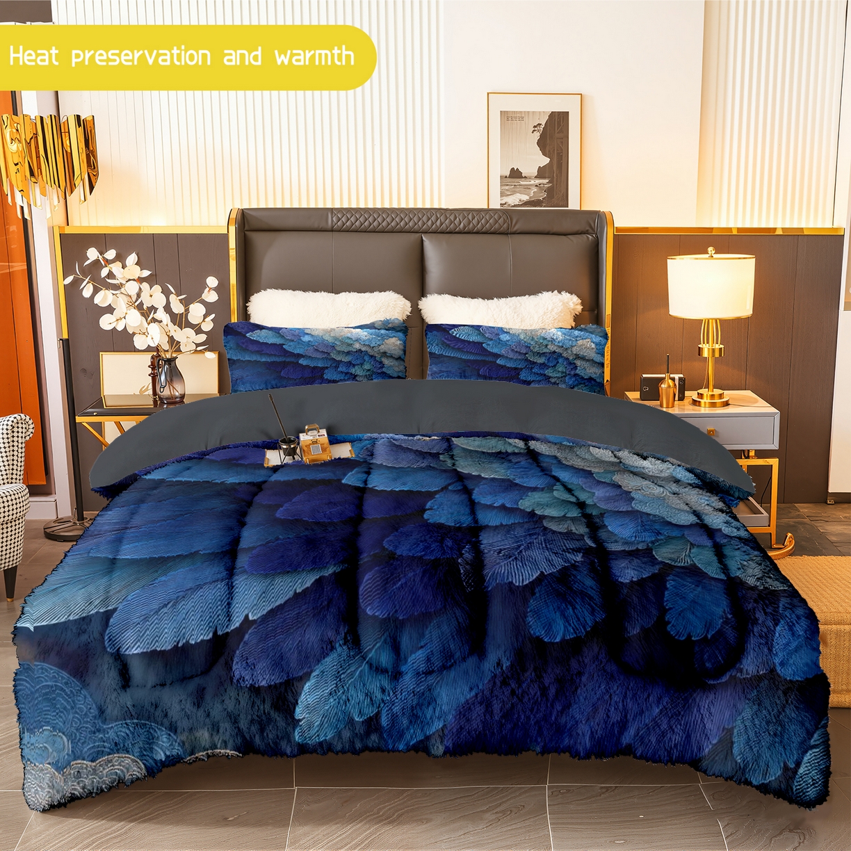 91家纺网 家纺一手货源 找家纺 （总）合纵跨境工厂 一件定制pod模式jit跨境180G牛奶绒被子三件套一件代发temu希音集采shein亚马逊24h发