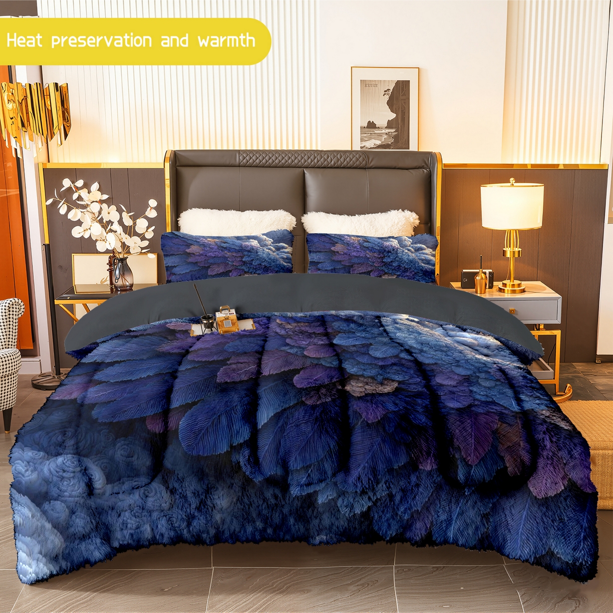 91家纺网 家纺一手货源 找家纺 （总）合纵跨境工厂 一件定制pod模式jit跨境180G牛奶绒被子三件套一件代发temu希音集采shein亚马逊24h发