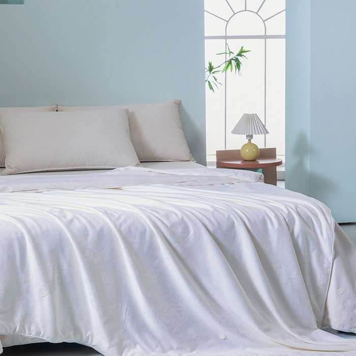 91家纺网 家纺一手货源 找家纺 （总）茧月家纺 2025新款拉链款二合一蚕丝子母被被子被芯