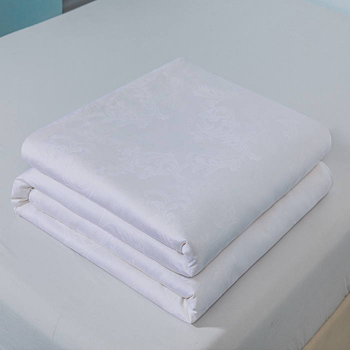 91家纺网 家纺一手货源 找家纺 茧月家纺 2025新款拉链款二合一蚕丝子母被被子被芯 白色