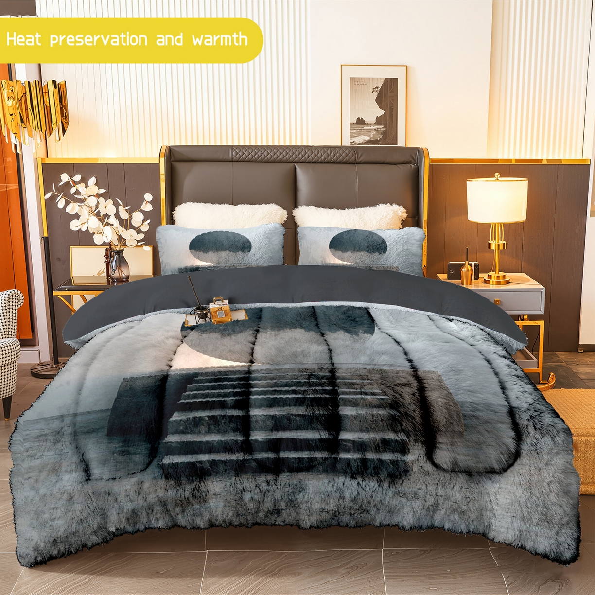 91家纺网 家纺一手货源 找家纺 （总）合纵跨境工厂 一件定制pod模式jit跨境180G牛奶绒被子三件套一件代发temu希音集采shein亚马逊24h发