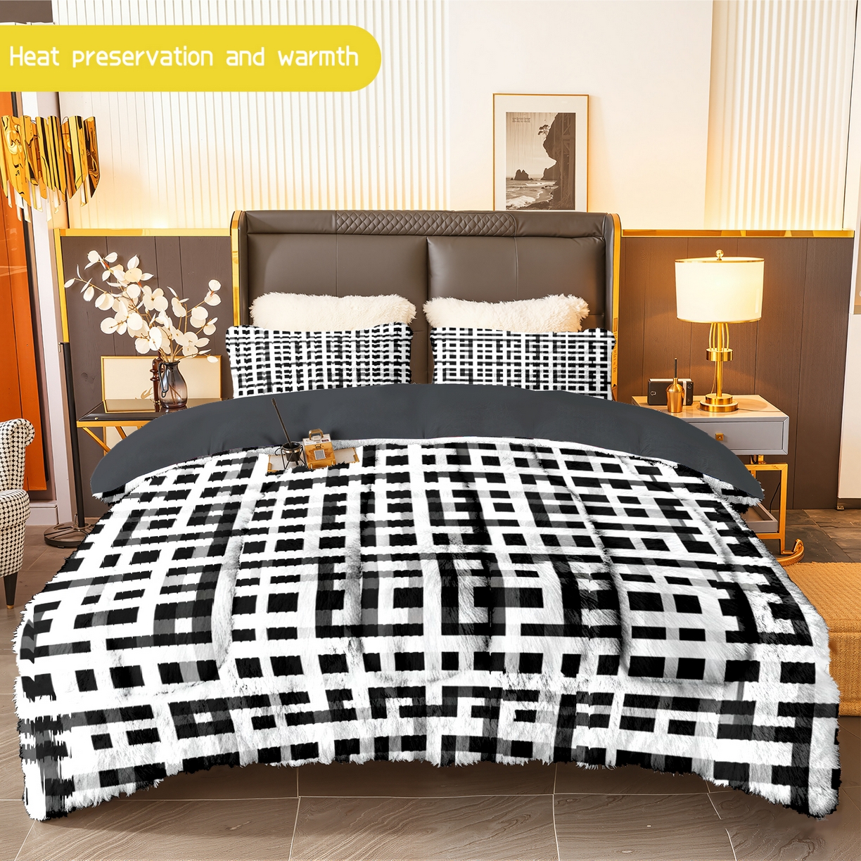 91家纺网 家纺一手货源 找家纺 （总）合纵跨境工厂 一件定制pod模式jit跨境180G牛奶绒被子三件套一件代发temu希音集采shein亚马逊24h发