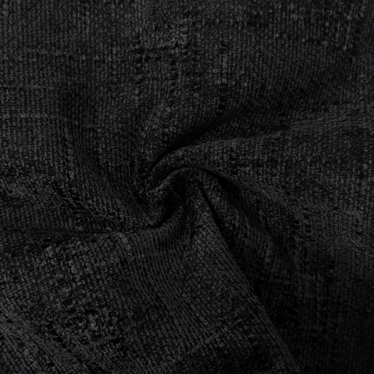 91家纺网 家纺一手货源 找家纺 爱家居 2025新款跨境亚马逊加厚双面雪尼尔宽边枕套美式压边抱枕客厅纯色靠垫 宽边雪尼尔—黑色