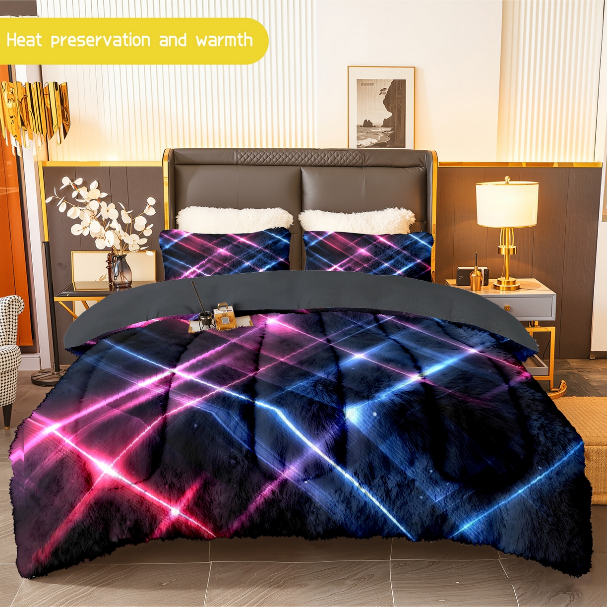 91家纺网 家纺一手货源 找家纺 （总）合纵跨境工厂 一件定制pod模式jit跨境180G牛奶绒被子三件套一件代发temu希音集采shein亚马逊24h发