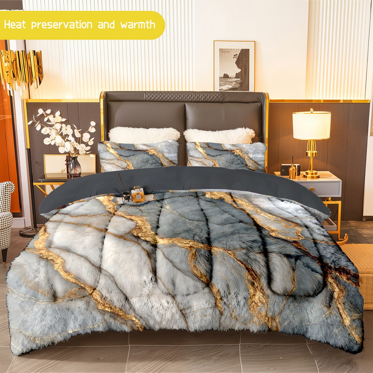 91家纺网 家纺一手货源 找家纺 （总）合纵跨境工厂 一件定制pod模式jit跨境180G牛奶绒被子三件套一件代发temu希音集采shein亚马逊24h发