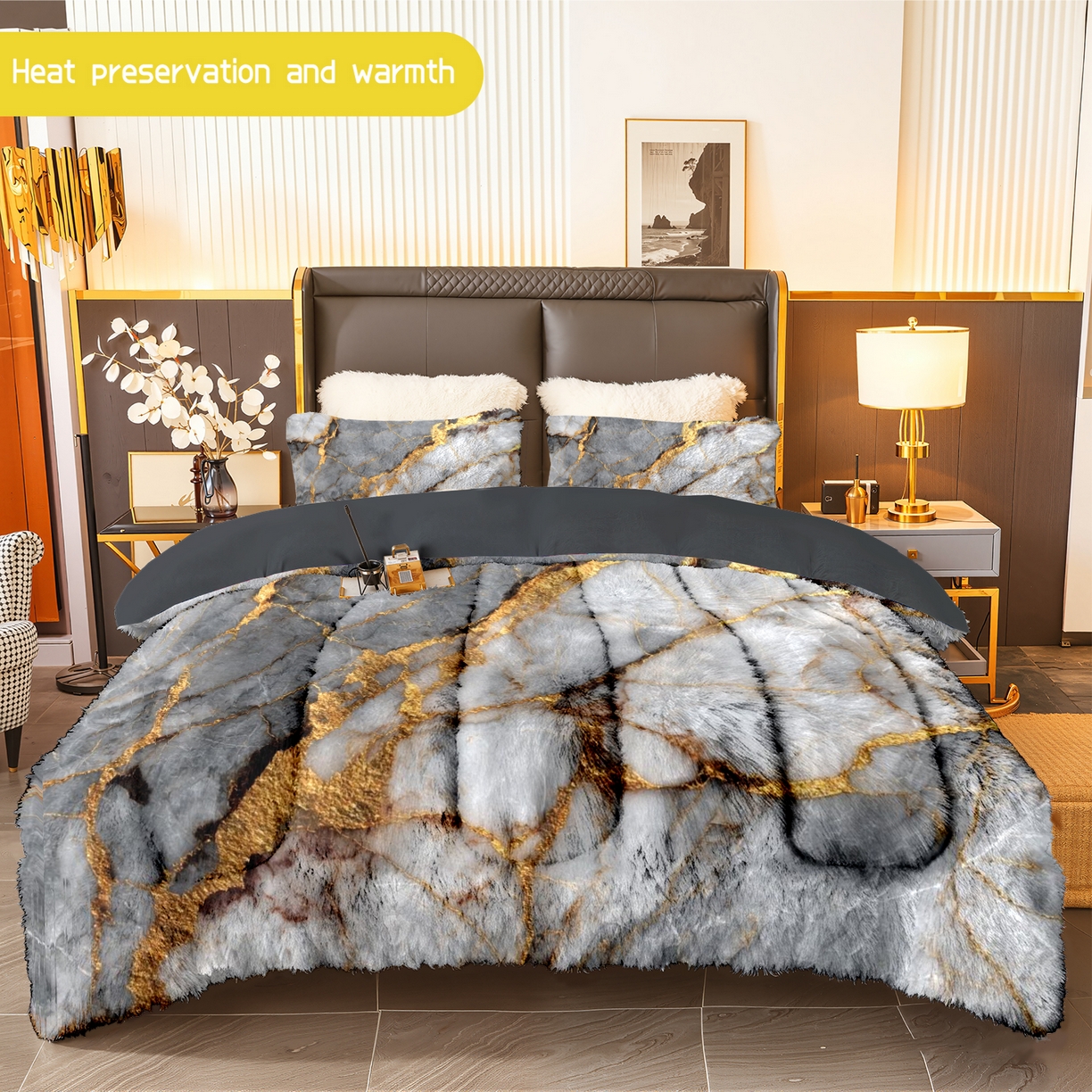 91家纺网 家纺一手货源 找家纺 （总）合纵跨境工厂 一件定制pod模式jit跨境180G牛奶绒被子三件套一件代发temu希音集采shein亚马逊24h发