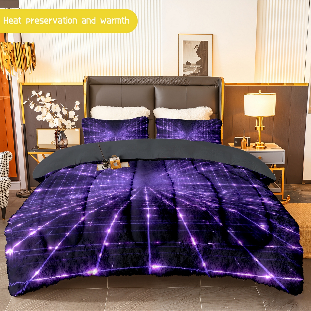 91家纺网 家纺一手货源 找家纺 （总）合纵跨境工厂 一件定制pod模式jit跨境180G牛奶绒被子三件套一件代发temu希音集采shein亚马逊24h发