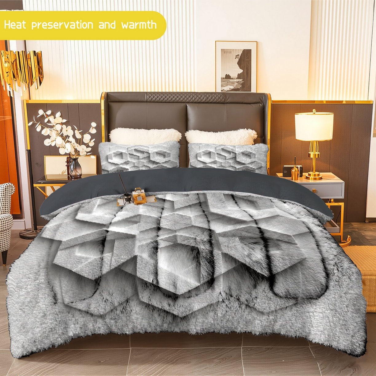 91家纺网 家纺一手货源 找家纺 （总）合纵跨境工厂 一件定制pod模式jit跨境180G牛奶绒被子三件套一件代发temu希音集采shein亚马逊24h发