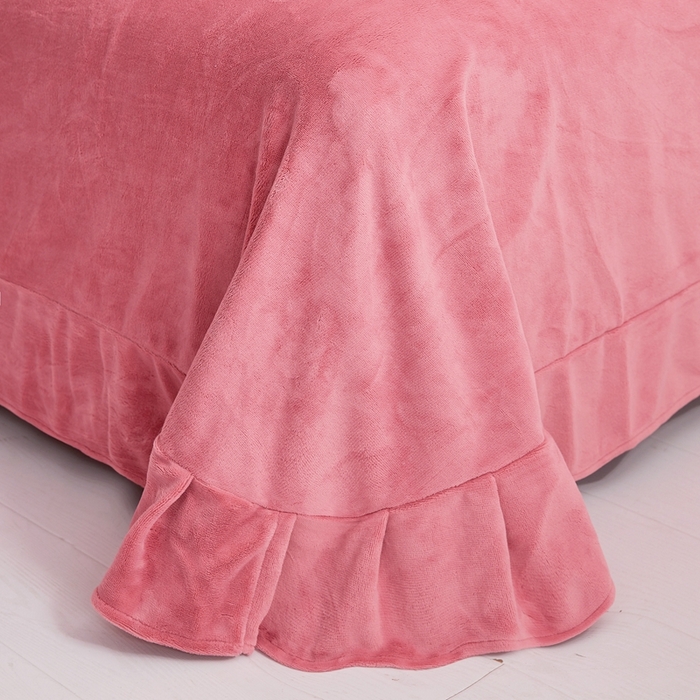 91家纺网 家纺一手货源 找家纺 （总）布乐意 2022新款纯色牛奶绒刺绣四件套绣花单被套