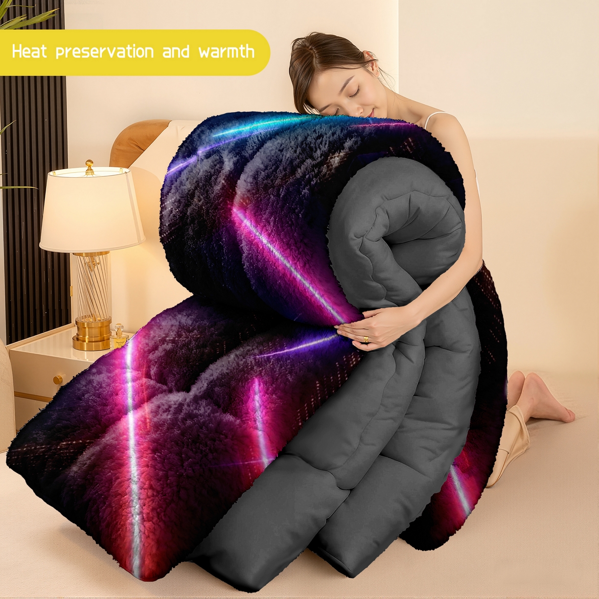 91家纺网 家纺一手货源 找家纺 合纵跨境工厂 一件定制pod模式jit跨境180G牛奶绒被子三件套一件代发temu希音集采shein亚马逊24h发 015923315