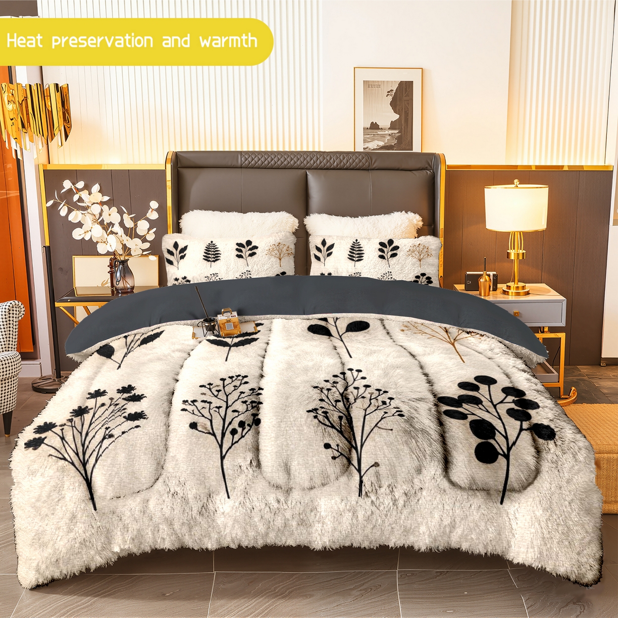 合纵跨境工厂 一件定制pod模式jit跨境180G牛奶绒被子三件套一件代发temu希音集采shein亚马逊24h发 015923334