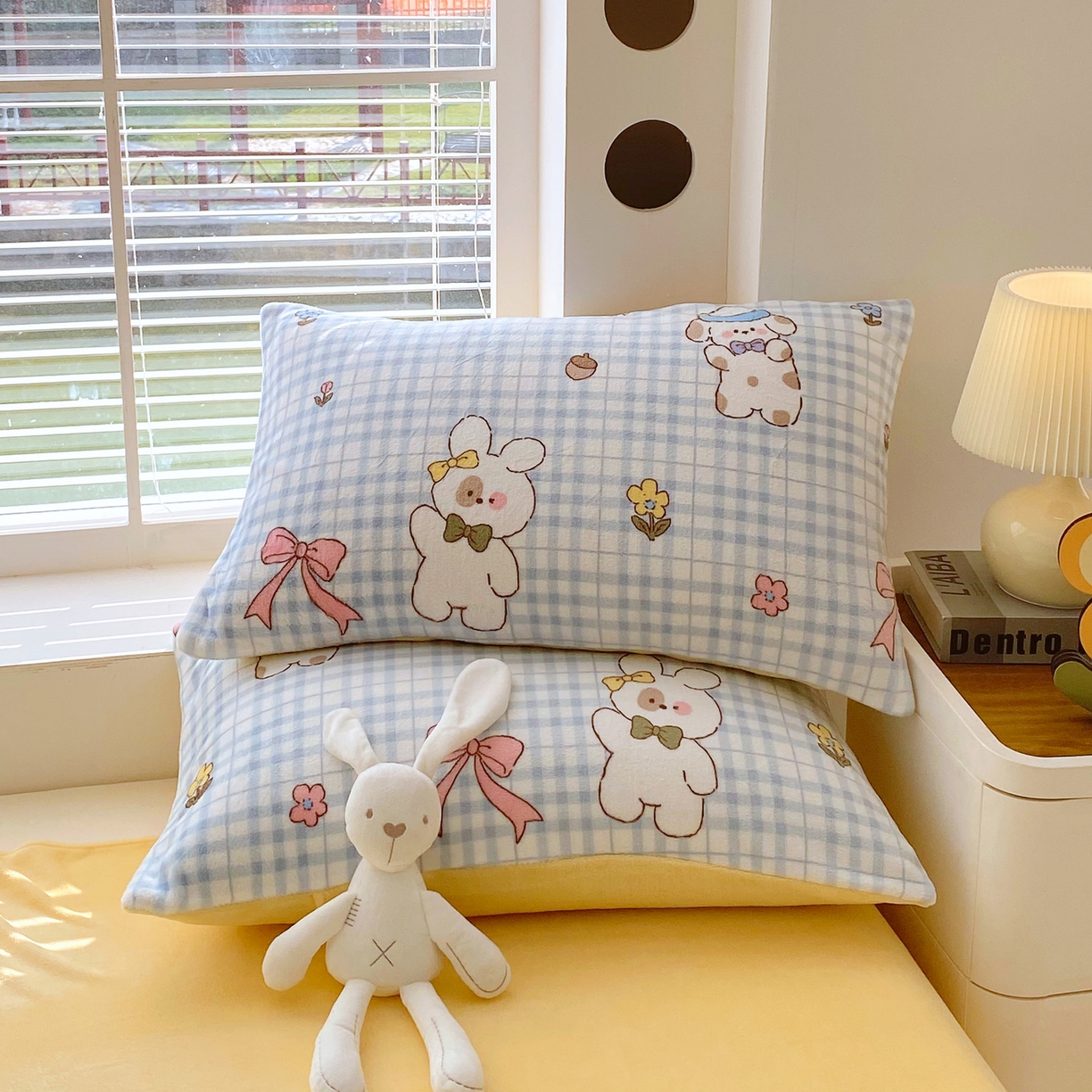 91家纺网 家纺一手货源 找家纺 金鑫汇家纺 2025年加厚高克重A类牛奶绒单枕套 云绒小狗