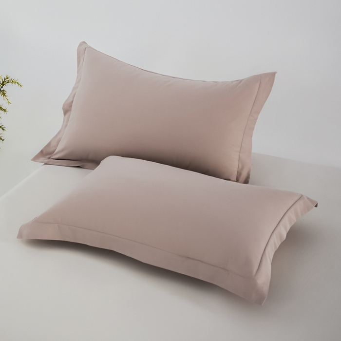 91家纺网 家纺一手货源 找家纺 红淳家纺 2025新款50支长绒棉贡缎磨毛四件套 茜茜粉