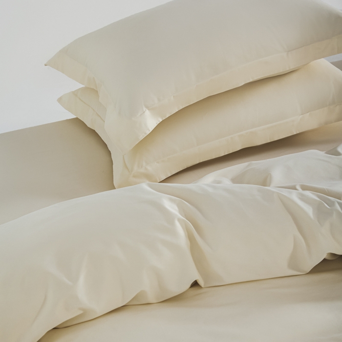 91家纺网 家纺一手货源 找家纺 红淳家纺 2025新款50支长绒棉贡缎磨毛四件套 高贵白