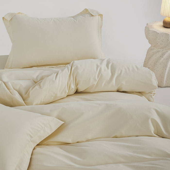 91家纺网 家纺一手货源 找家纺 红淳家纺 2025新款50支长绒棉贡缎磨毛单床单系列 高贵白