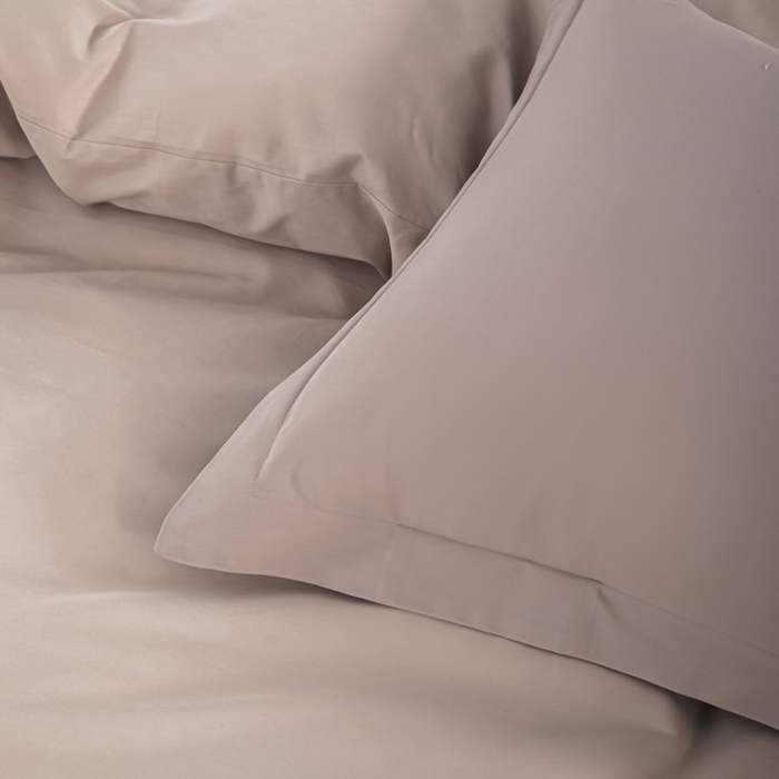 91家纺网 家纺一手货源 找家纺 红淳家纺 2025新款50支长绒棉贡缎磨毛单被套系列 茜茜粉