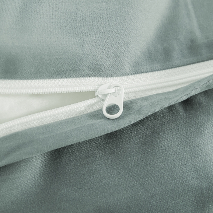 91家纺网 家纺一手货源 找家纺 红淳家纺 2025新款50支长绒棉贡缎磨毛单床笠系列 云青