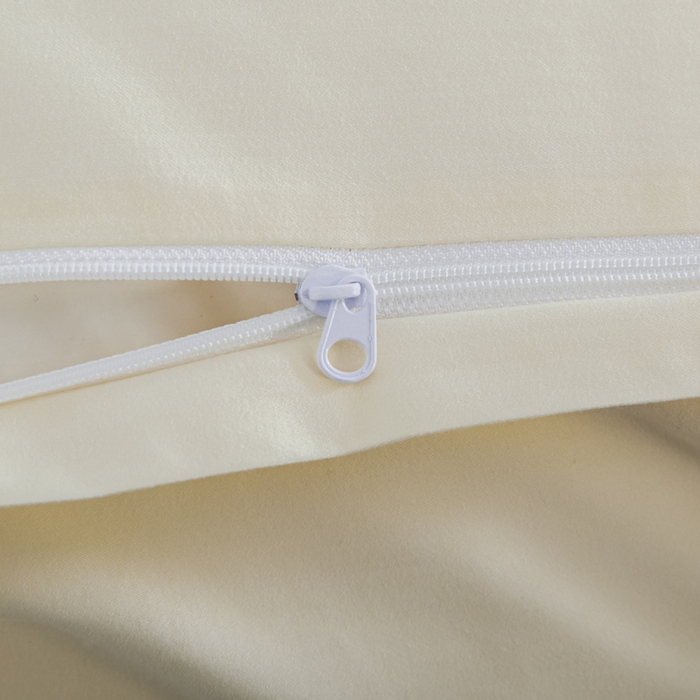 91家纺网 家纺一手货源 找家纺 红淳家纺 2025新款50支长绒棉贡缎磨毛单枕套系列 高贵白