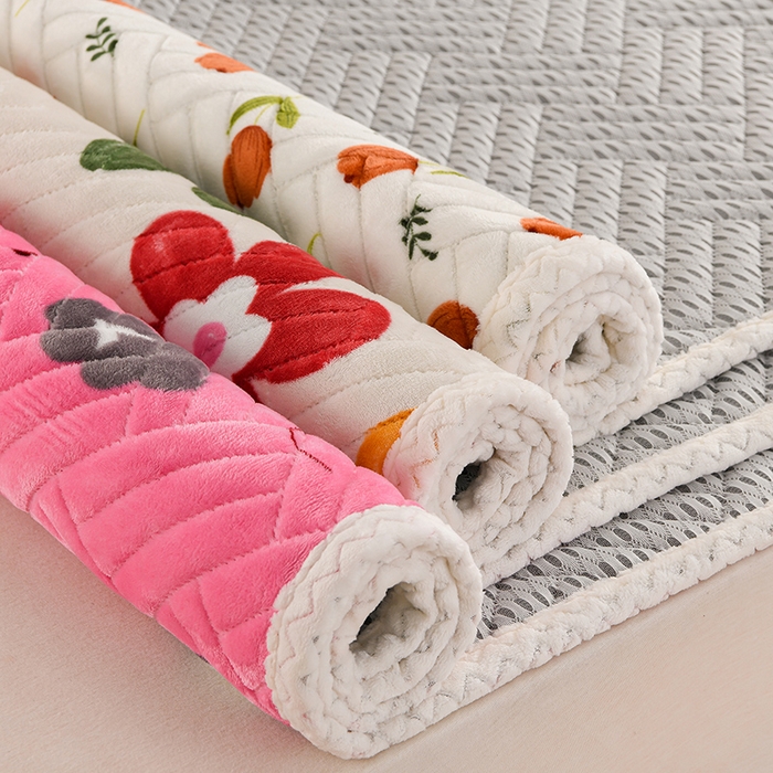 圣楚家纺 2025新款牛奶绒加厚保暖夹棉床褥床垫 组合图