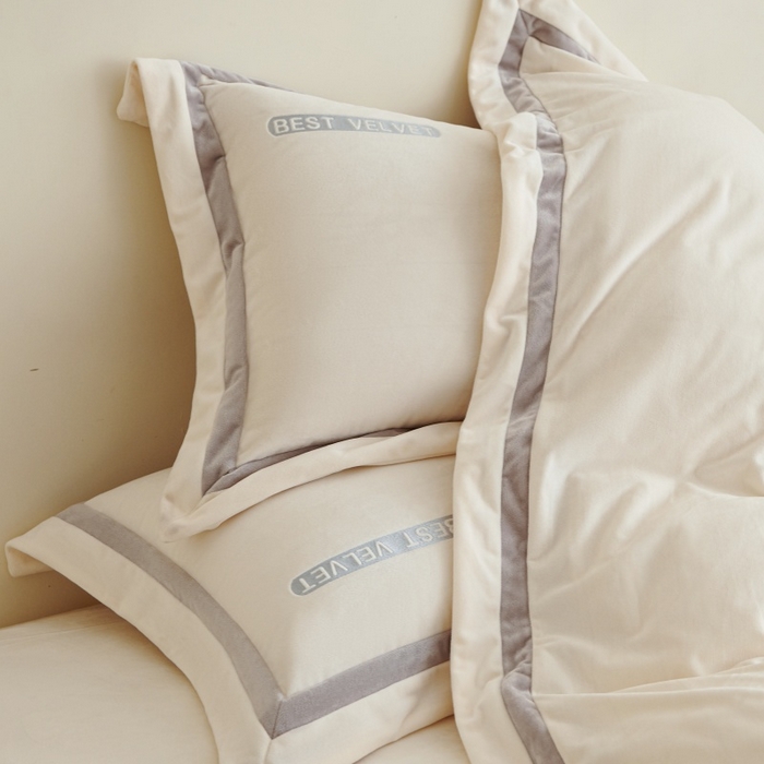 91家纺网 家纺一手货源 找家纺 （总）淼铭家纺 2025秋冬新款婴肤绒双拼绣花四件套-雅韵系列