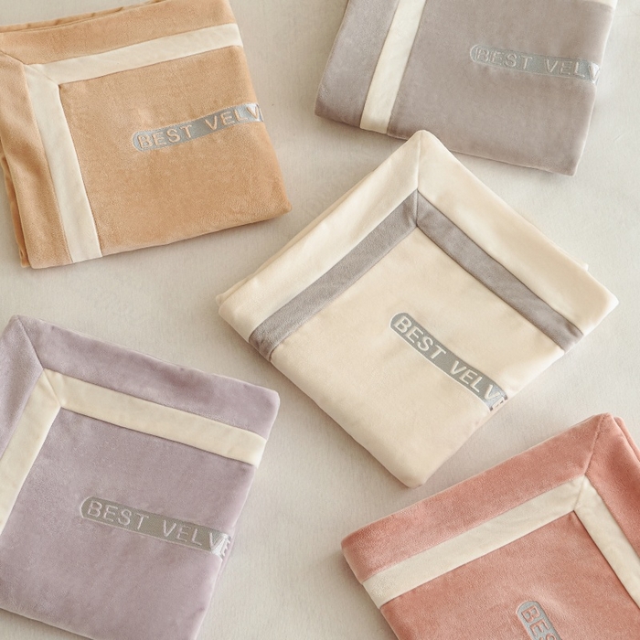 91家纺网 家纺一手货源 找家纺 （总）淼铭家纺 2025秋冬新款婴肤绒双拼绣花四件套-雅韵系列