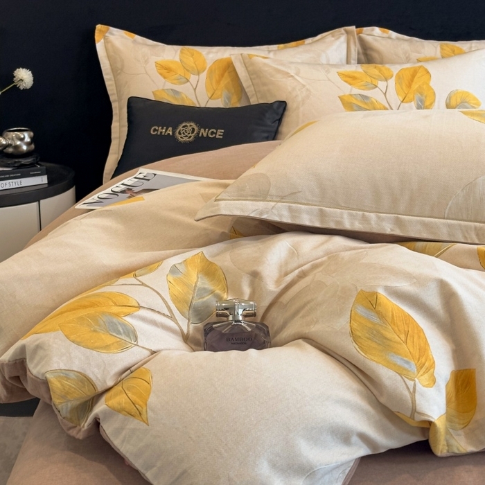 91家纺网 家纺一手货源 找家纺 （总）雲归梦 2025新款全棉火山磨毛精梳棉生态磨毛纯棉四件套