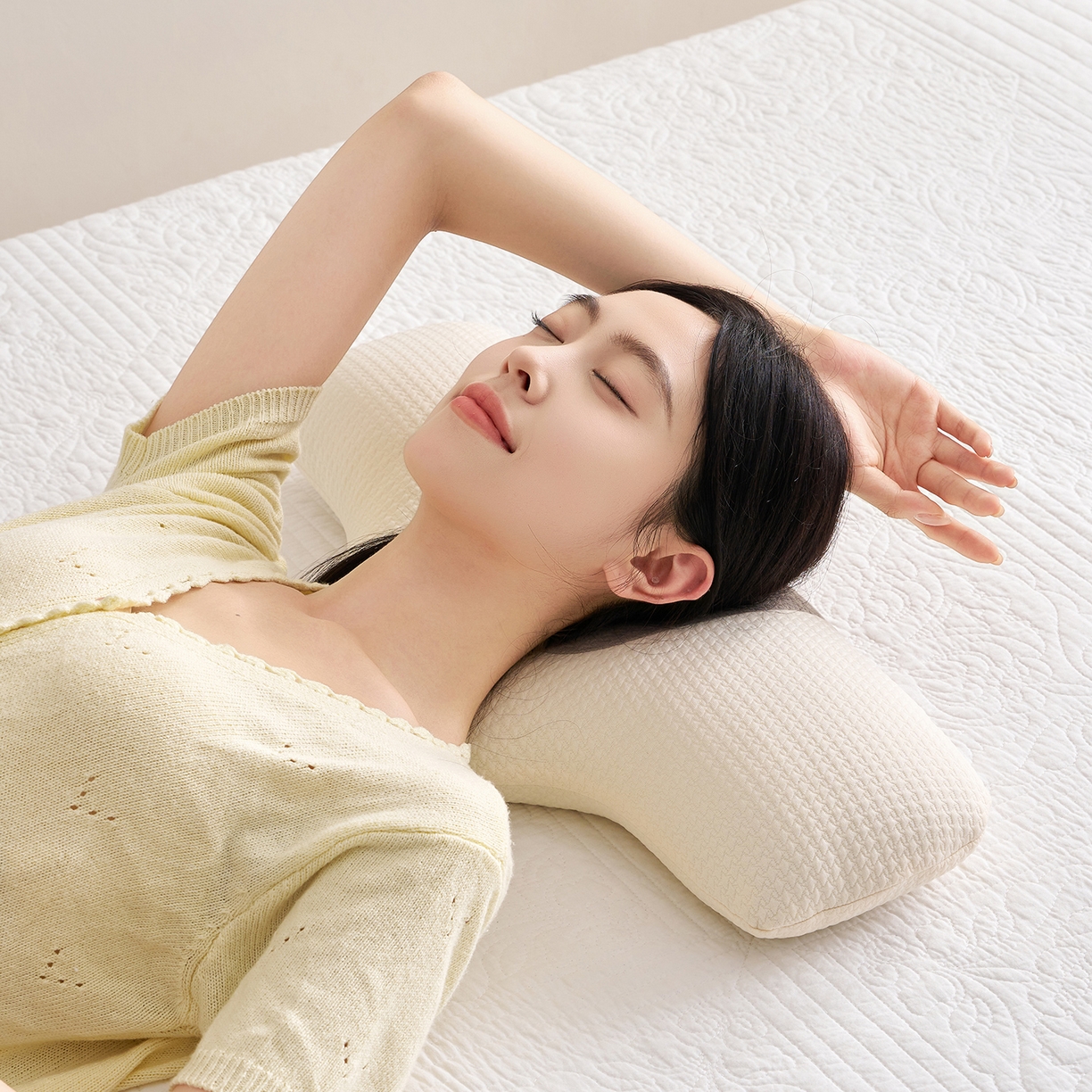 91家纺网 家纺一手货源 找家纺 乐可 2025新款草本颈椎枕荞麦枕本草香丸合香枕枕头枕芯 草本颈椎枕-米