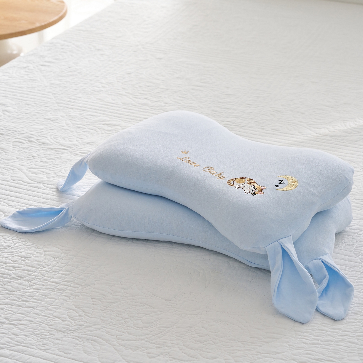 91家纺网 家纺一手货源 找家纺 乐可 2025新款香眠安抚枕山楂籽合香枕手工香丸枕枕头枕芯 香眠安抚枕-猫咪蓝