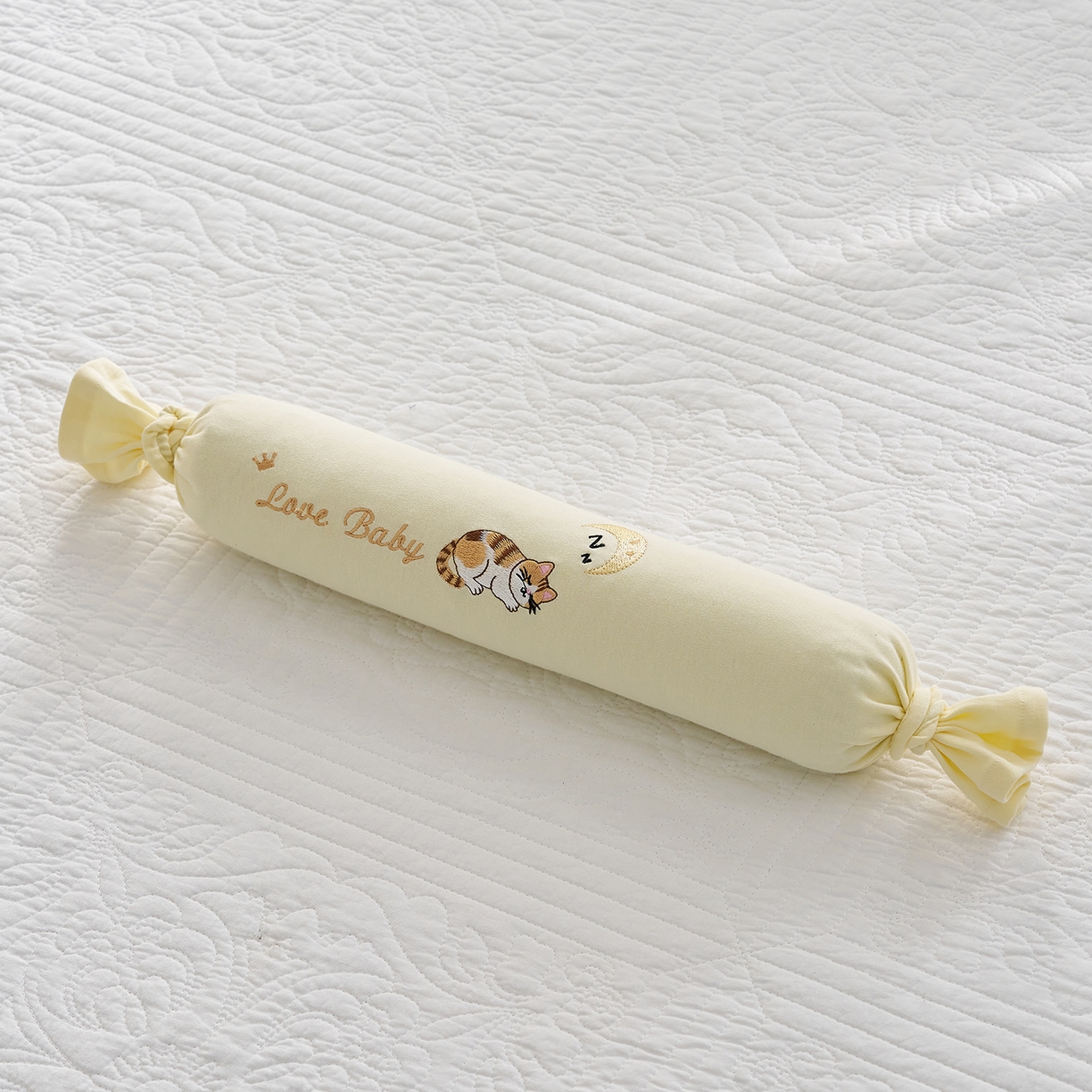 91家纺网 家纺一手货源 找家纺 乐可 2025新款香眠糖果枕山楂籽合香枕手工香丸枕安抚抱枕枕头枕芯 香眠糖果枕-猫咪黄