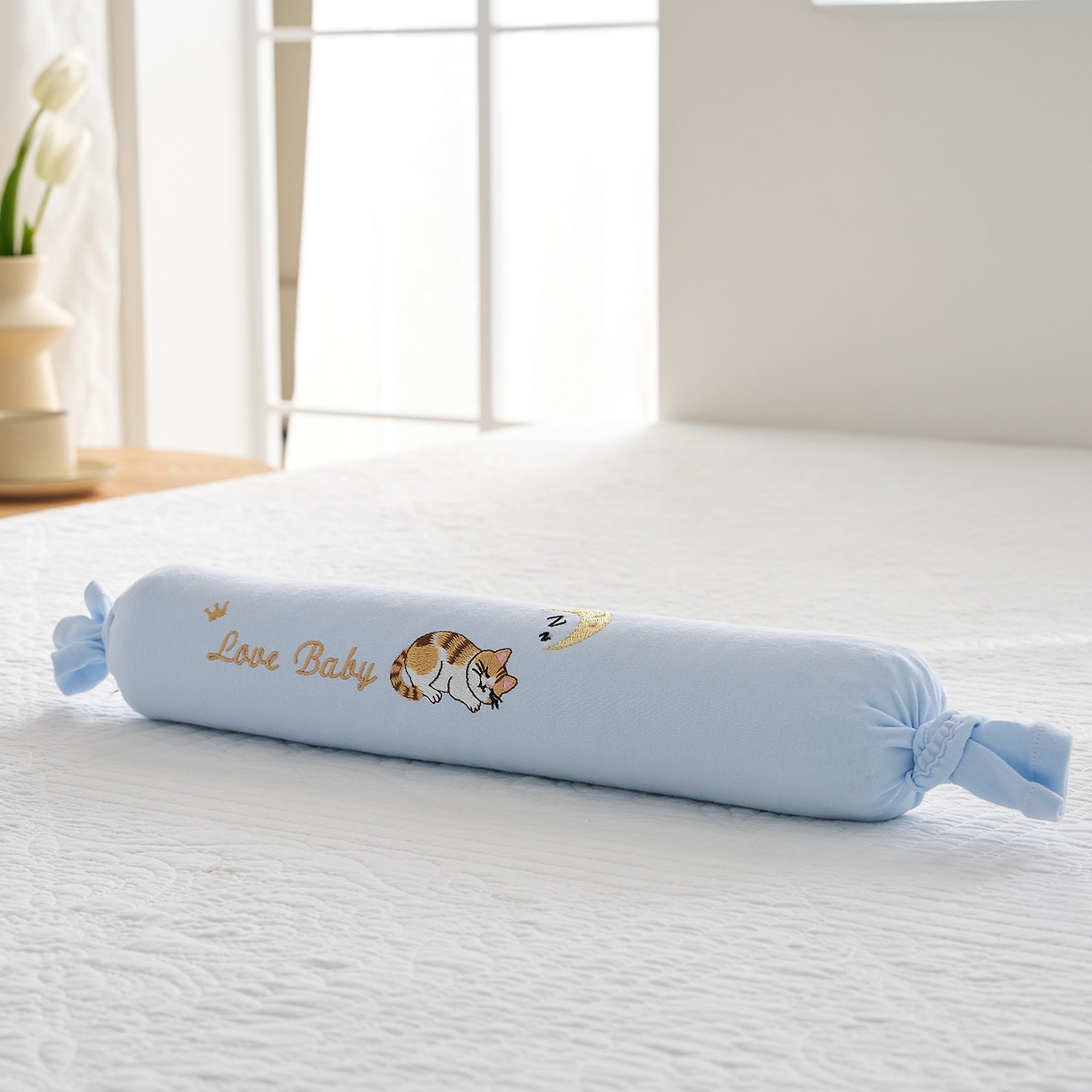 91家纺网 家纺一手货源 找家纺 乐可 2025新款香眠糖果枕山楂籽合香枕手工香丸枕安抚抱枕枕头枕芯 香眠糖果枕-猫咪蓝