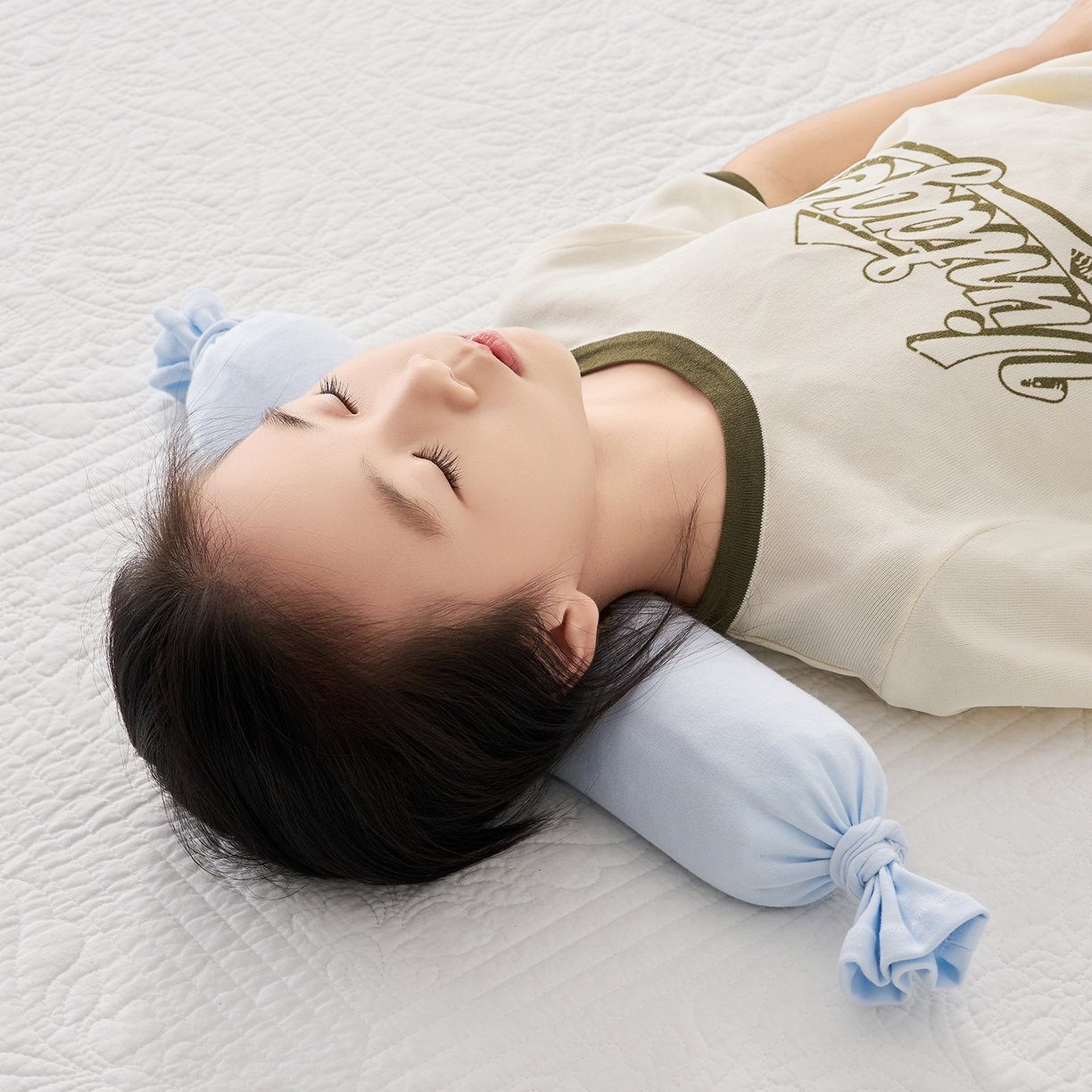 91家纺网 家纺一手货源 找家纺 乐可 2025新款香眠糖果枕山楂籽合香枕手工香丸枕安抚抱枕枕头枕芯 香眠糖果枕-猫咪蓝