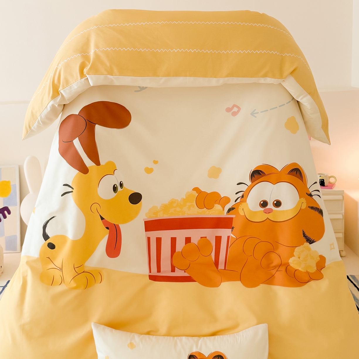 91家纺网 家纺一手货源 找家纺 （总）锦彩家居 2025新款高克重磨毛酒店宾馆民宿织带贴条纯白宽边绑带款四件套（可定制任何尺寸款式）