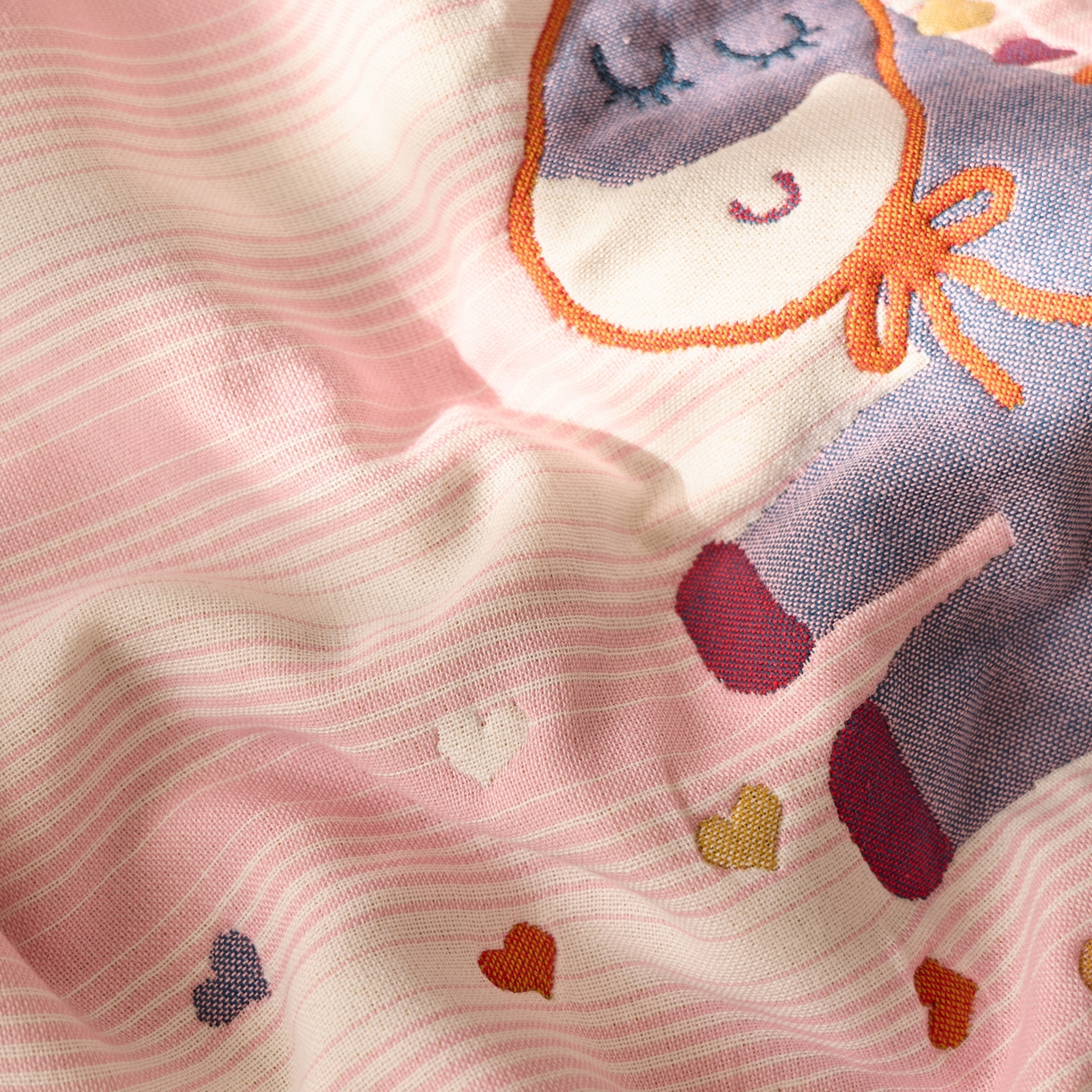 91家纺网 家纺一手货源 找家纺 沐瑟家纺 2026新款纯棉八层枕巾-马 恋爱马粉