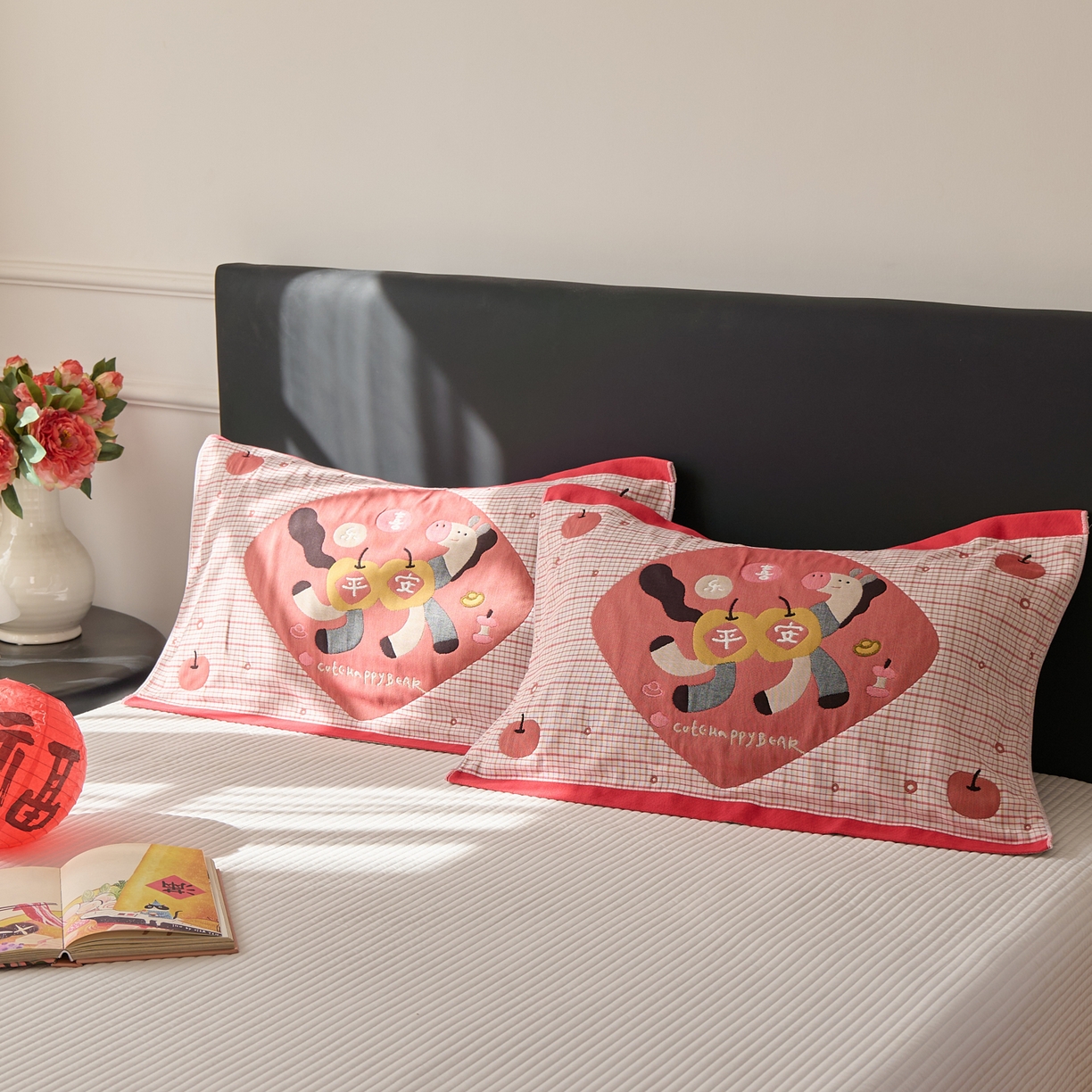 91家纺网 家纺一手货源 找家纺 沐瑟家纺 2026新款纯棉八层枕巾-马 平安马