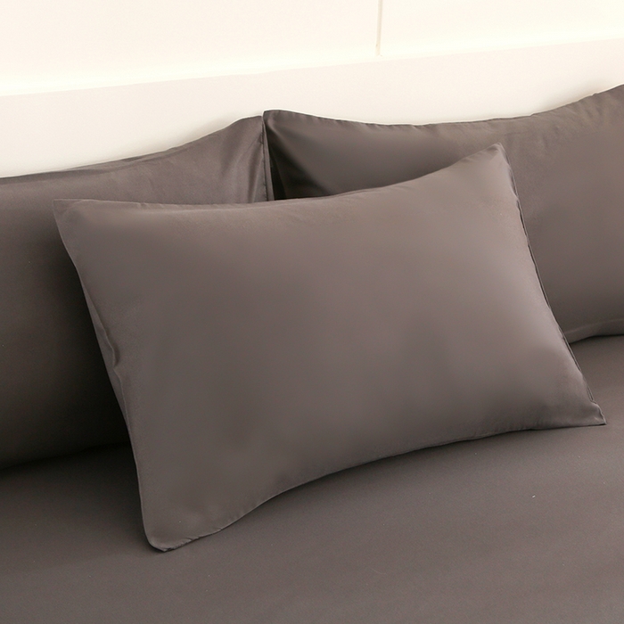 91家纺网 家纺一手货源 找家纺 优纤家纺 2025新款亲肤水洗棉床笠系列 深灰