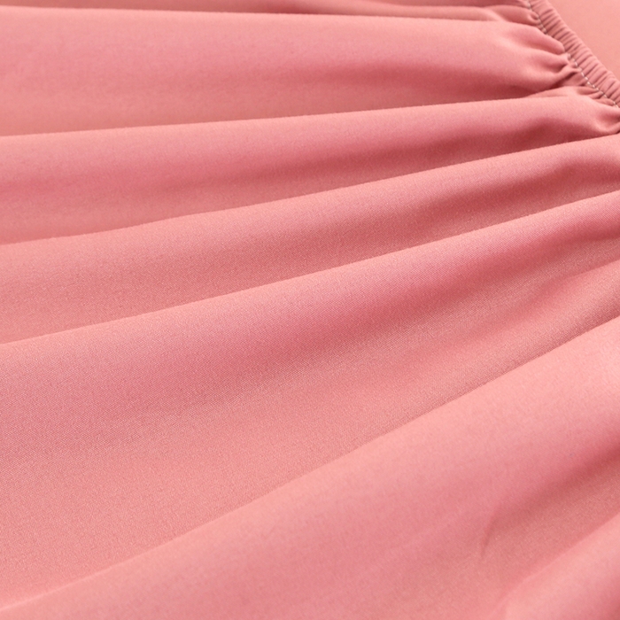 91家纺网 家纺一手货源 找家纺 优纤家纺 2025新款亲肤水洗棉床笠系列 豆沙