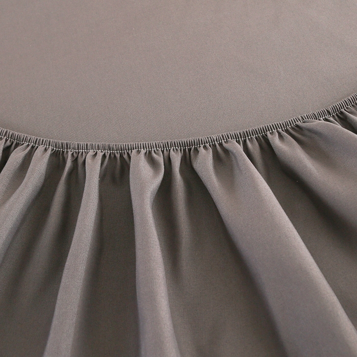 91家纺网 家纺一手货源 找家纺 优纤家纺 2025新款亲肤水洗棉床笠系列 深灰