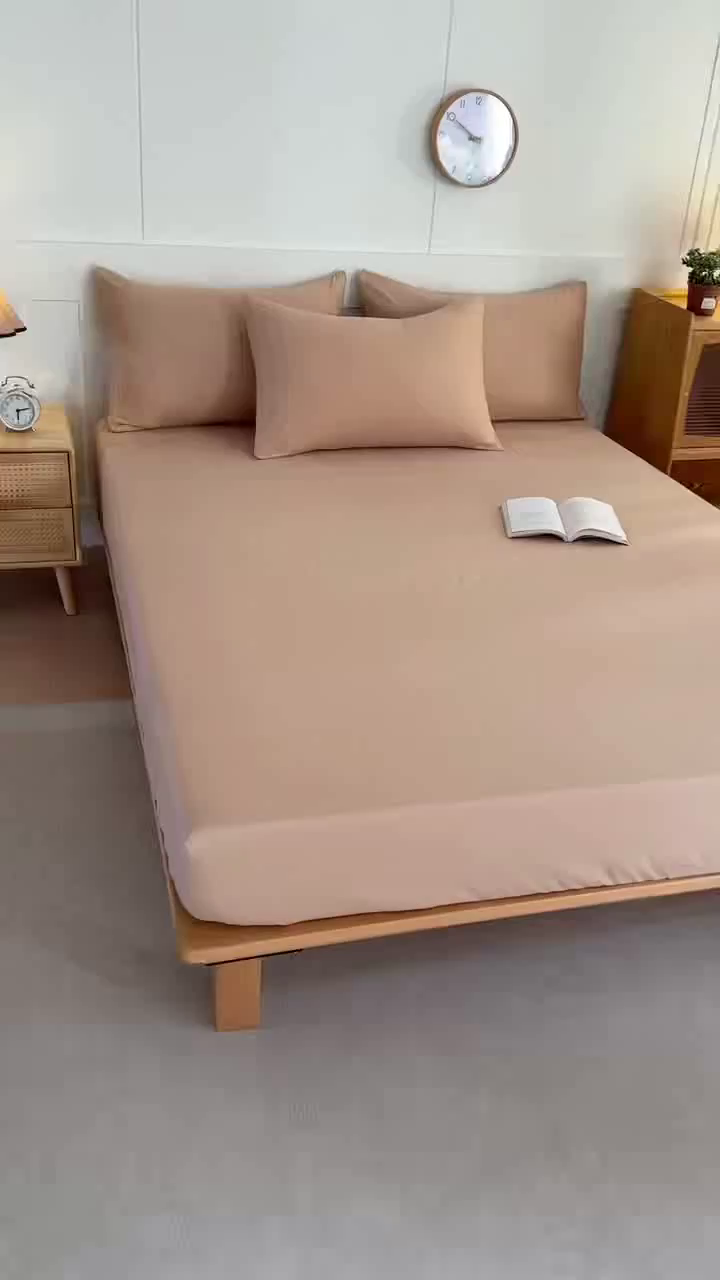 91家纺网 家纺一手货源 找家纺 （总）优纤家纺 2025新款亲肤水洗棉床笠系列