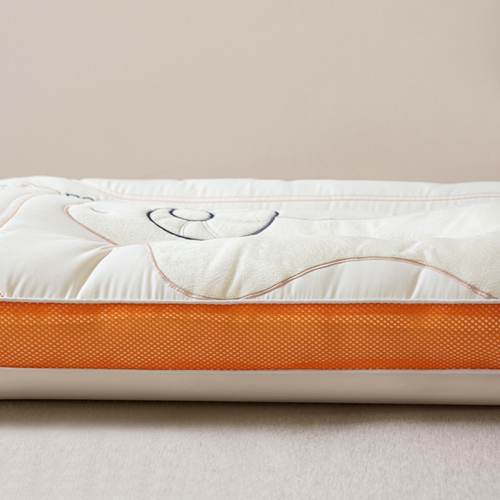 91家纺网 家纺一手货源 找家纺 小米枕芯 2025新款小暖羊枕枕头枕芯 小暖羊-橙色立体边