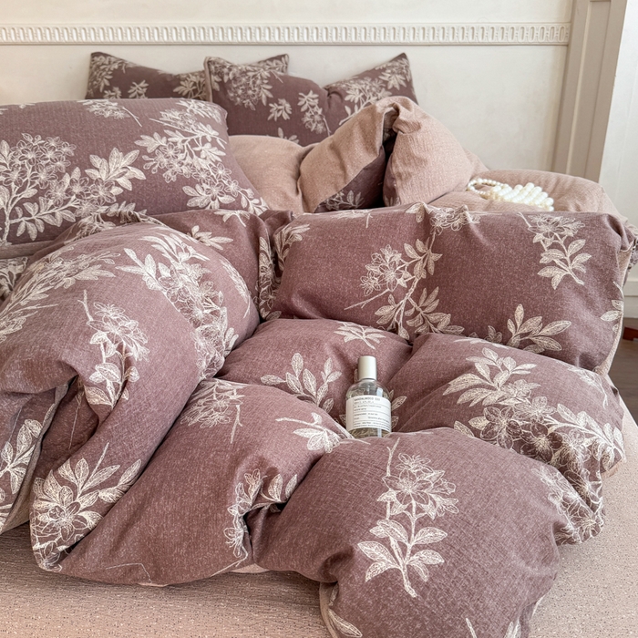 91家纺网 家纺一手货源 找家纺 佑佳家纺 2025新款亚麻双层纱单品床单 锦瑟