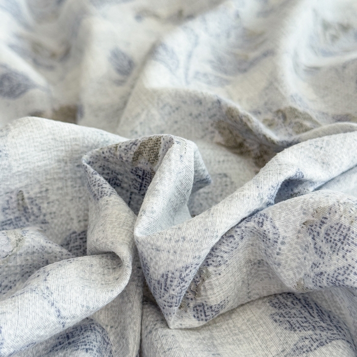 91家纺网 家纺一手货源 找家纺 佑佳家纺 2025新款亚麻双层纱单品床单 忆江南