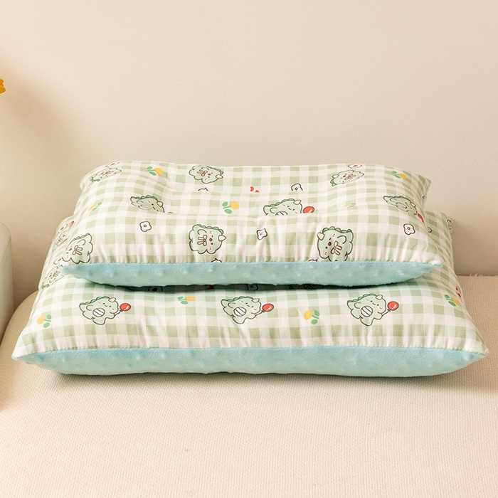 91家纺网 家纺一手货源 找家纺 （总）小米枕芯 2025新款豆豆绒卡通儿童枕 枕头枕芯