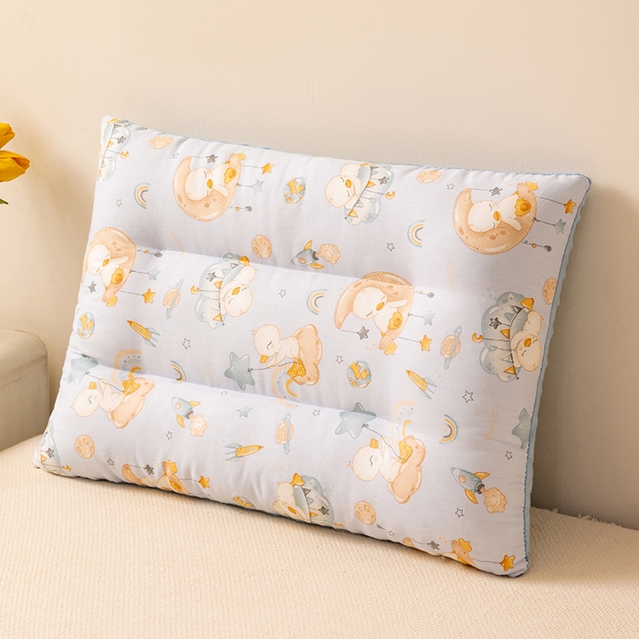 91家纺网 家纺一手货源 找家纺 小米枕芯 2025新款豆豆绒卡通儿童枕 枕头枕芯 瞌睡鸭