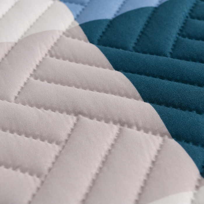 91家纺网 家纺一手货源 找家纺 圣靓家纺 2025新款亲肤清新水洗床垫 幽兰