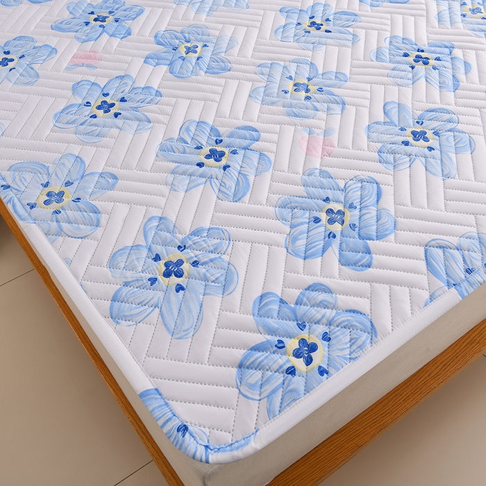 91家纺网 家纺一手货源 找家纺 圣靓家纺 2025新款亲肤清新水洗床垫 海棠