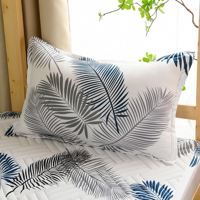 91家纺网 家纺一手货源 找家纺 圣靓家纺 2025新款亲肤清新水洗床垫 素叶