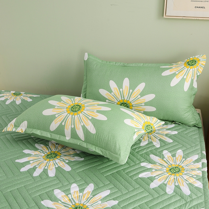 91家纺网 家纺一手货源 找家纺 圣靓家纺 2025新款亲肤清新水洗床垫 落花