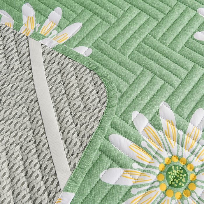 91家纺网 家纺一手货源 找家纺 圣靓家纺 2025新款亲肤清新水洗床垫 落花