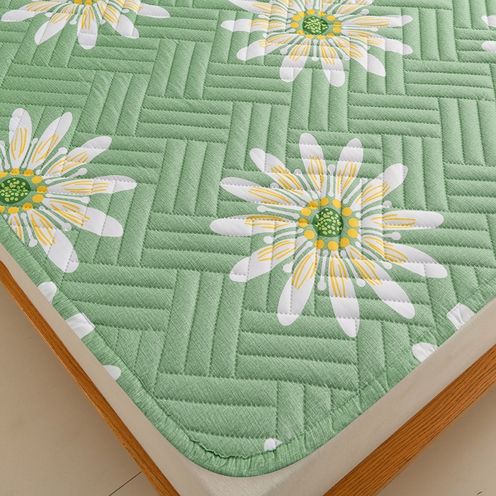 91家纺网 家纺一手货源 找家纺 圣靓家纺 2025新款亲肤清新水洗床垫 落花