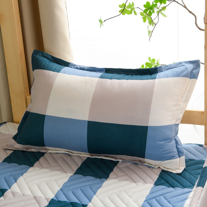 91家纺网 家纺一手货源 找家纺 圣楚家纺 2025新款亲肤清新水洗床垫 幽兰